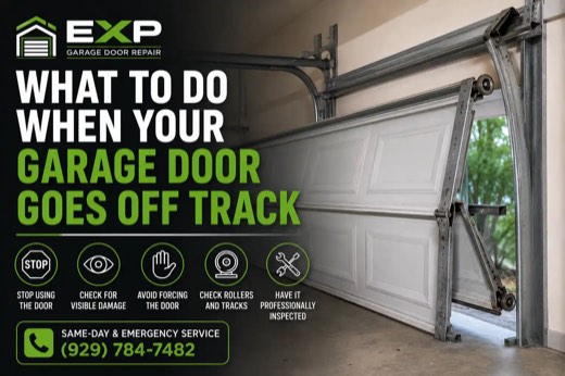 What to Do When Your Garage Door Goes Off Track